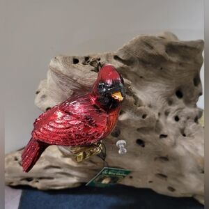 Old World Christmas Resting Cardinal Ornament